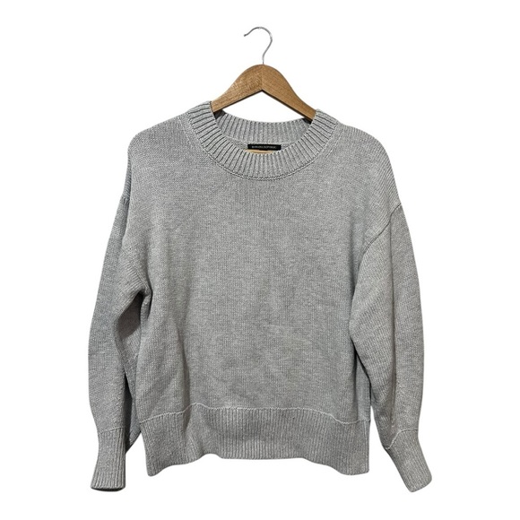 Banana Republic Factory Sweaters - Banana Republic Crewneck Pullover Sweater Knit Grey Size Medium Basic Cotton